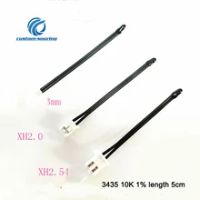 10 шт. эпоксидный ntc датчик температуры 10 к B3435 ntc 10 к NTC датчик 1% 5 см-30~ 105C 3435 NTC термистор