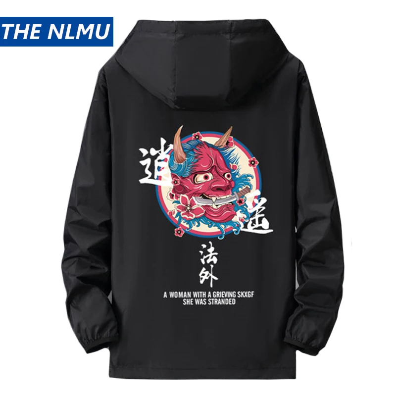 

2019 Fashion Summer Thin Jacket Men Streetwear Hip Hop Print Mens Jackets Plus Size 6XL 7XL HZ015