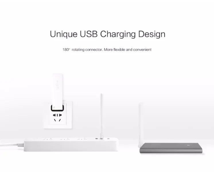 Портативный беспроводной усилитель Xiaomi Mi ретранслятор 2 маршрутизатор сигнала 11N