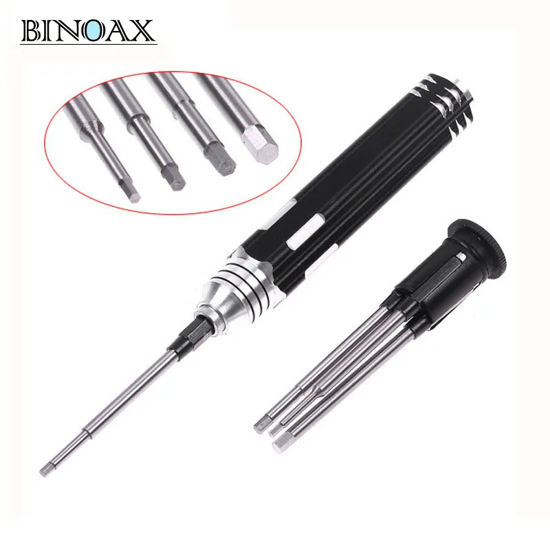RC Tools 4 in 1 Hexagon Head Hex Screw Driver Tools Set Kit 1.5,2.0,2.5,3.0mm for RC Helicopter Car #P00129#