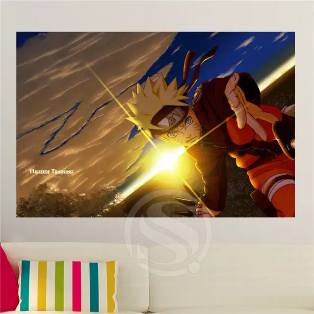 Custom naruto Home Decor Canvas Fabric Poster Print For Kids Room