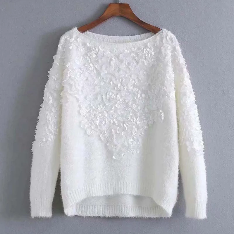 The newest Petal sweet beautiful solid sweater
