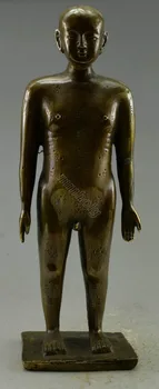 

Crafts statue Collectible Decorated Old Handwork Copper Carved Acupuncture Statue