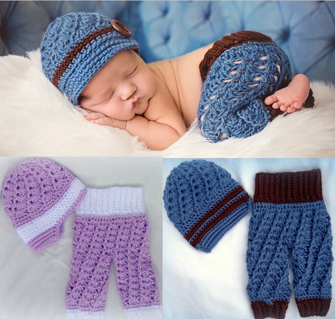 newborn hat and pants set
