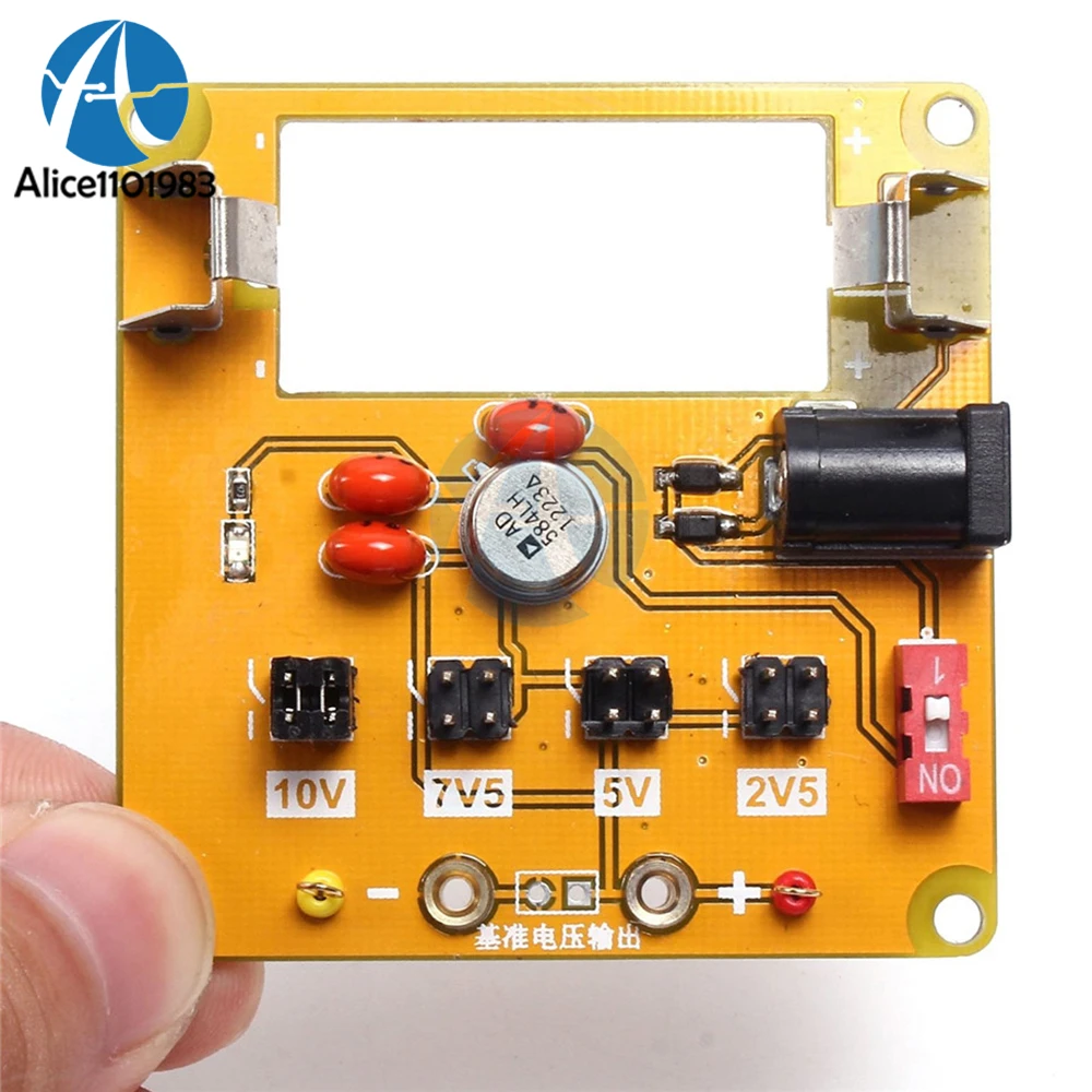 

AD584 High Precision Voltage Reference Module 4-Channel Programmable 2.5V/7.5V/5V/10V Board 4.5V-30V Input DIY KIT