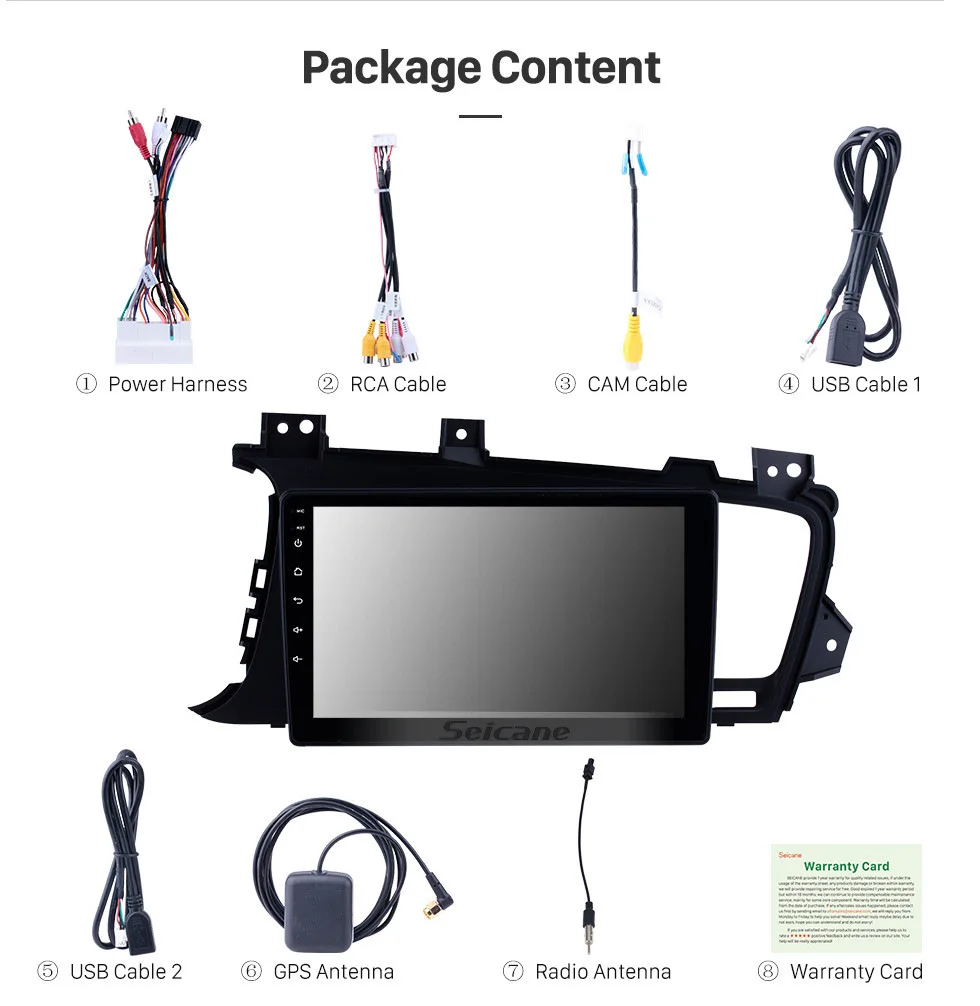 Flash Deal Seicane 9 Inch Quad-core Android 8.1 Car radio for Kia k5 2011 2012 2013 2014 LHD car dvd player GPS navigation car multimedia 20