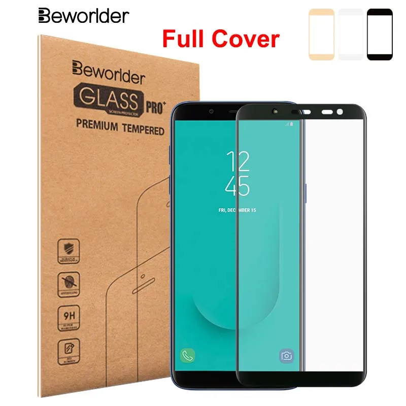 Beworld полное покрытие из закаленного стекла для samsung Galaxy A6 Plus 2018 Розничная коробка