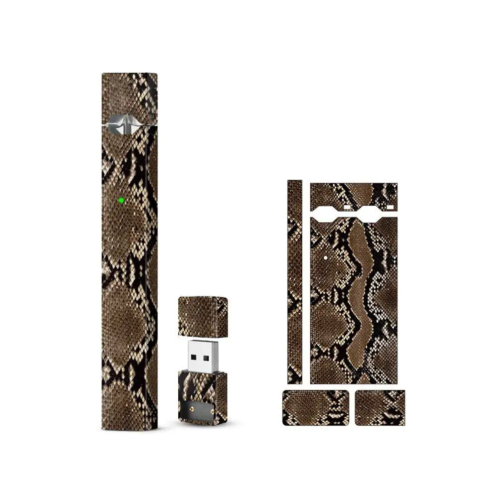 

SHIODOKI 2 Pack Juul Skin Decal for Pax JUUL -Snake Brown