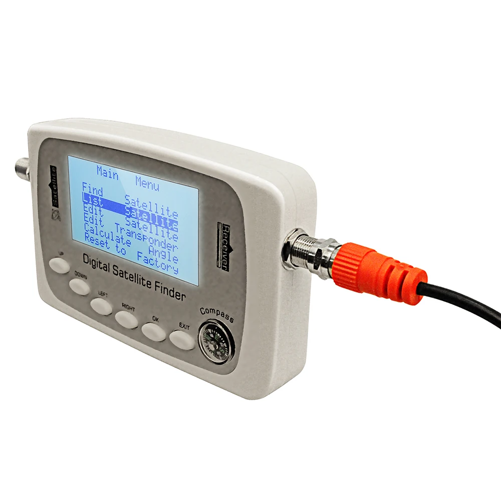 Digital satellite finder satlink sf. индикатор уровня спутникового сигнала sf-95 купить. прибор для измерения спутникового сигнала. измеритель уровня тв сигнала dvb-t2. спутник искатель.