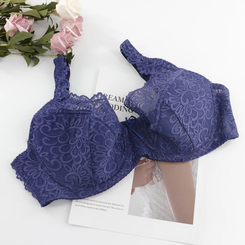 Beauwear, женские ультра тонкие бюстгальтеры больших размеров, женское нижнее белье с вышивкой, без подкладки, цветочное нижнее белье 75F 75E 80E 85E 85DD 90DD 95E 100E