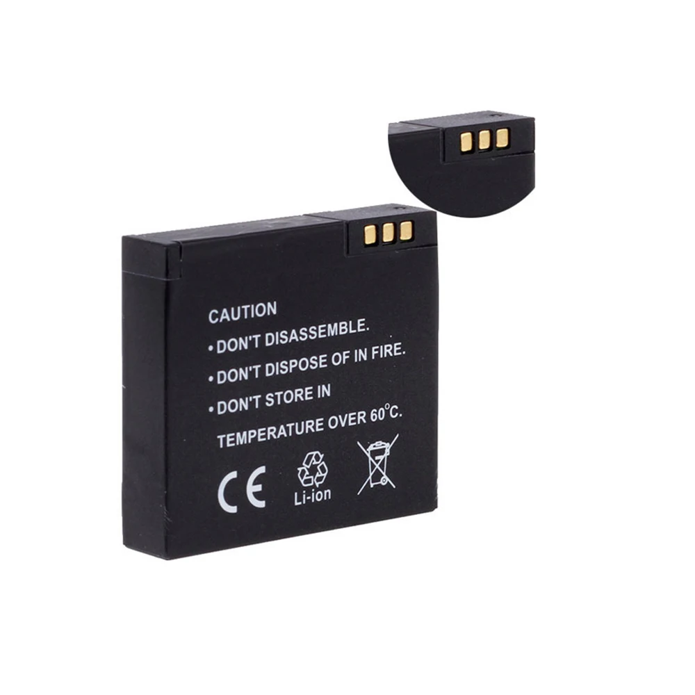 2 pcs xiaomi Xiaoyi yi Action Camera Battery+ 1pcs Charger 3.7V 1010mAH Diving Sport Batteries pack for Xiaoyi Sport Accessories (13)