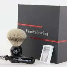 Frank Shaving-Безопасная бритва с двойными краями, лучшая бритвенная щетка для волос барсука мм 20 мм подарочный набор для бритья/комплект# S2016101