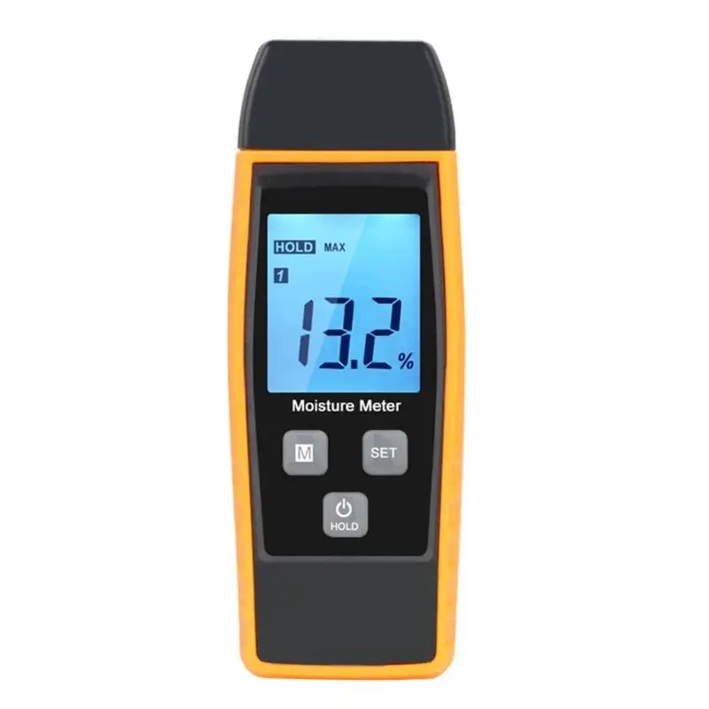 

RZ660 Professional Wood Moisture humidity Meter Digital Tester Large LCD Display with Back light Temperature