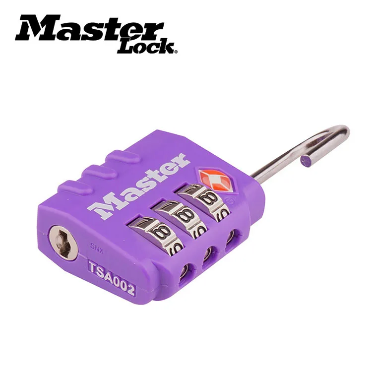 Master Lock TSA Luggage Strap Locks Digit Plastic Alloy Password Customs Luggage Padlocks Combination Suitcase Padlock Travel (2)