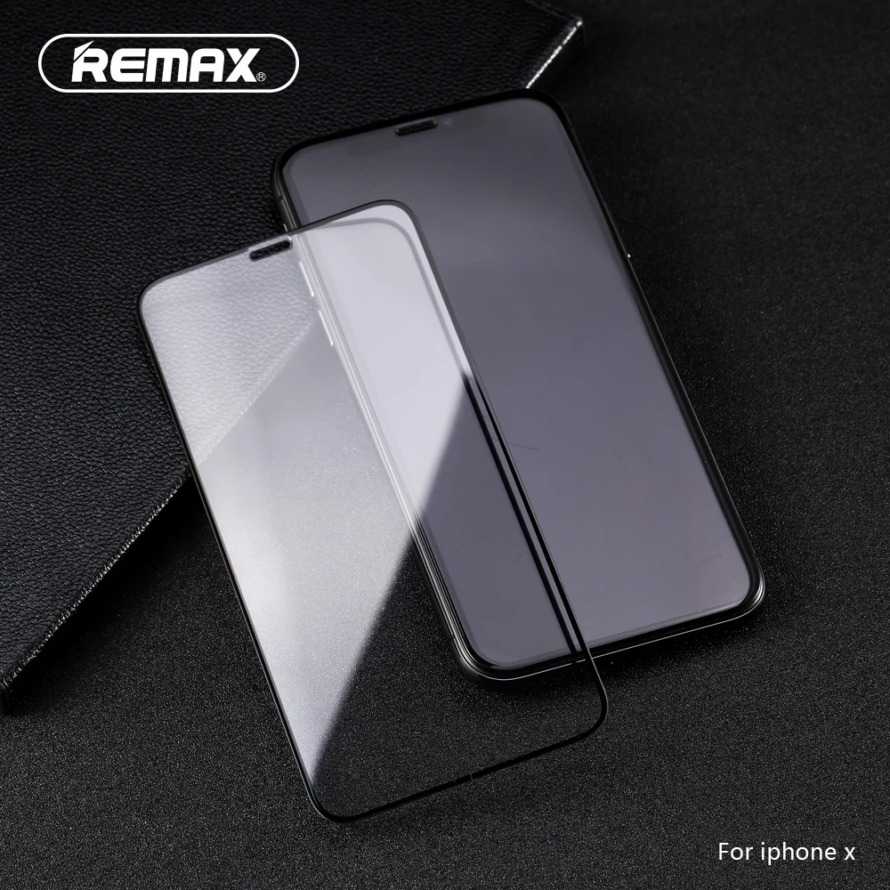 

Remax Round Curved Edge Screen Protector For iPhone X Cover Prefect Full Tempered Glass Protective Film for iPhoneX Glass Film