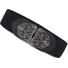 free shipping 500PCS/LOT Female Fashion vintage cutout cummerbund pin buckle elastic belts women’s wide belt decoration belt