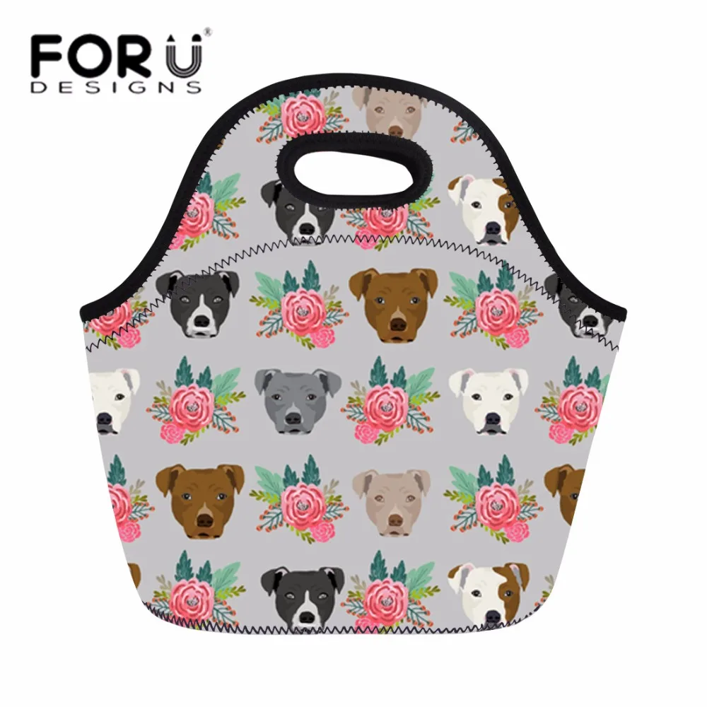 FORUDESIGNS сумка для ланча с французским бульдогом Женская забавная ручкой Lancheira Termica