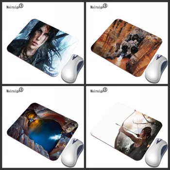 

Mairuige 29X25/22X18CM Game Graveyard Art Mouse Pad Mouse Speed Version Home mats Rubber Anti-slip Color Tomb Raider Pattern