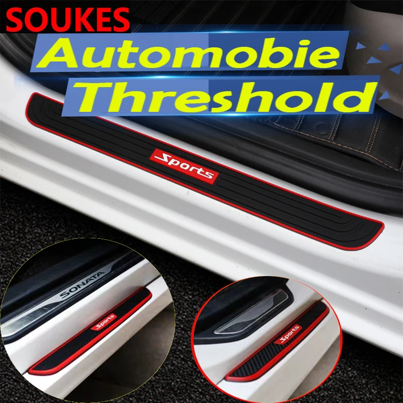 

4x4 Sport Car Door Threshold Guard Sill Plate Sticker For Volkswagen VW Polo Passat B5 B6 CC Golf 4 5 6 7 Touran T5 Tiguan Bora