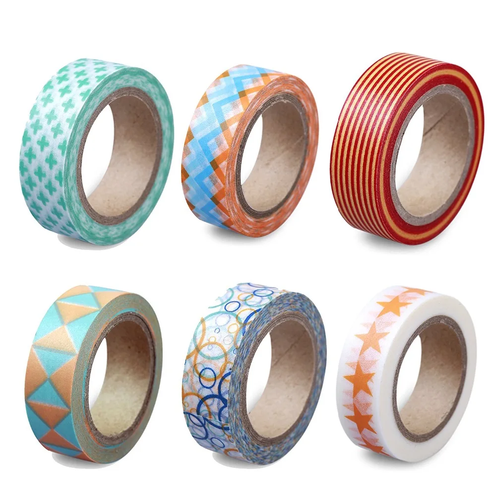 6 PCS/Set LolliZ Washi Tape DIY Decorative Tape Summer Sunrise Set