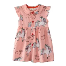 Girls Unicorn Dress Summer Cute Princess Girl Unicorn Floral Dress Children Clothing Kids Stripes Polka Dot Flower Dress Girls Unicorn Dress Summer Cute Princess Girl Unicorn Floral Dress Children Clothing Kids Stripes Polka Dot Flower Dress