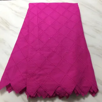 

African Dry Lace Fabric Swiss Voile With 3 D Flowers Swiss Cotton Lace High Quality 2018 Pink Lace Fabrics For Wedding Party