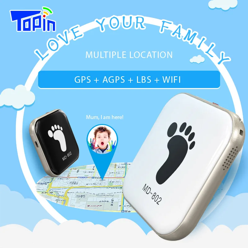 

Super Mini GPS Tracker Personal Locator Just Like a Mobile Phone without Screen Very Useful for School Children Kids Pets Elders