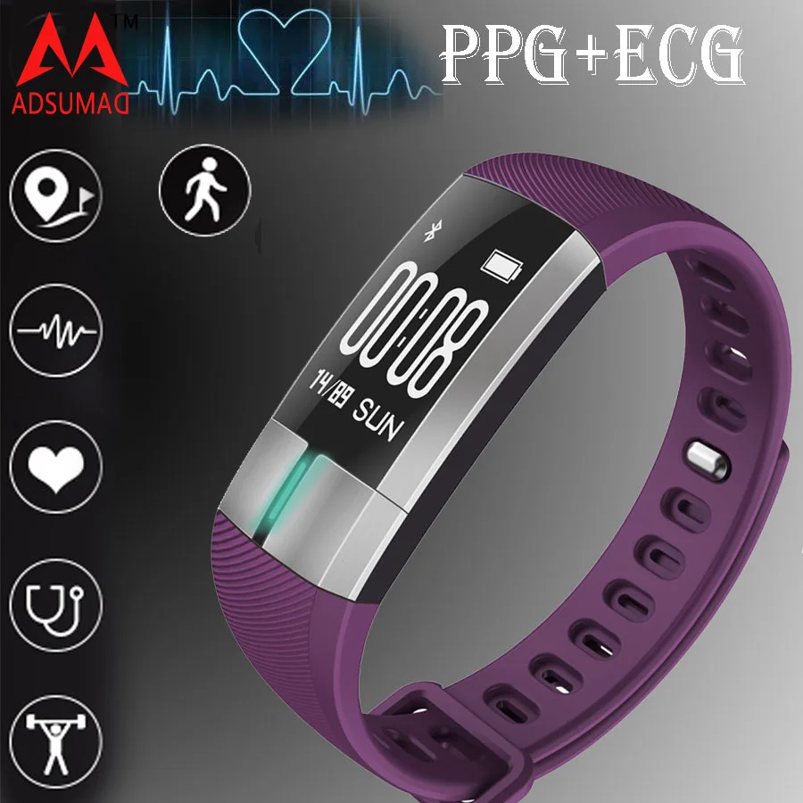 Смарт браслет G20 PPG + ECG Oled с сенсорным экраном фитнес Монитор артериального