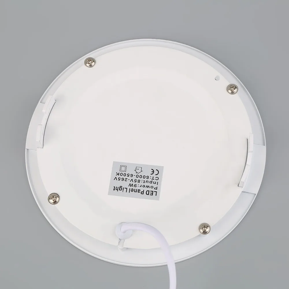 9 Вт ультра тонкий Dimmable светодиодный встраиваемый потолочный светильник