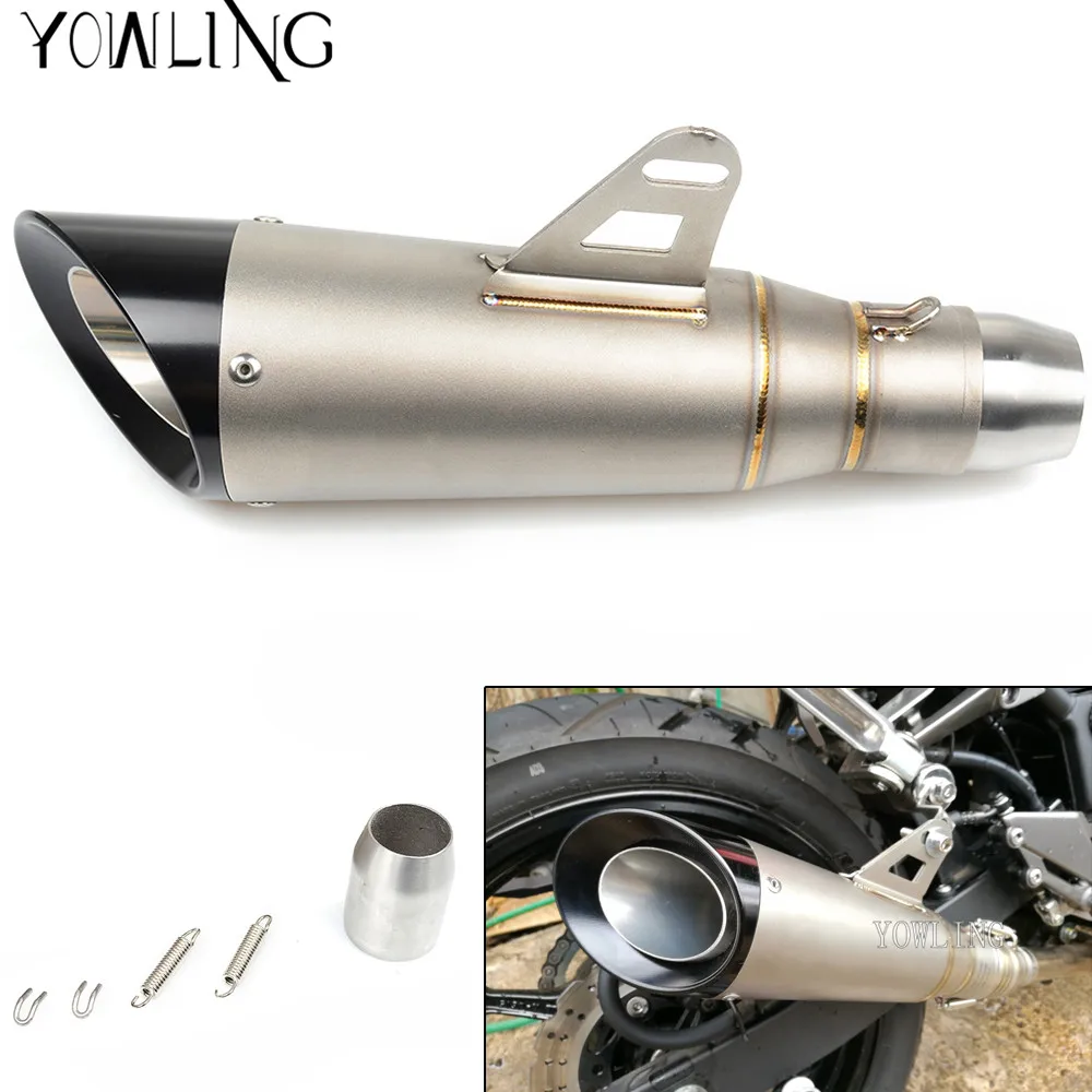 Универсальный глушитель для выхлопной трубы GY6 R1 R3 R6 FZ6 CBR 600 F2 F3 F4 F4i NC700 S/X мотоцикла