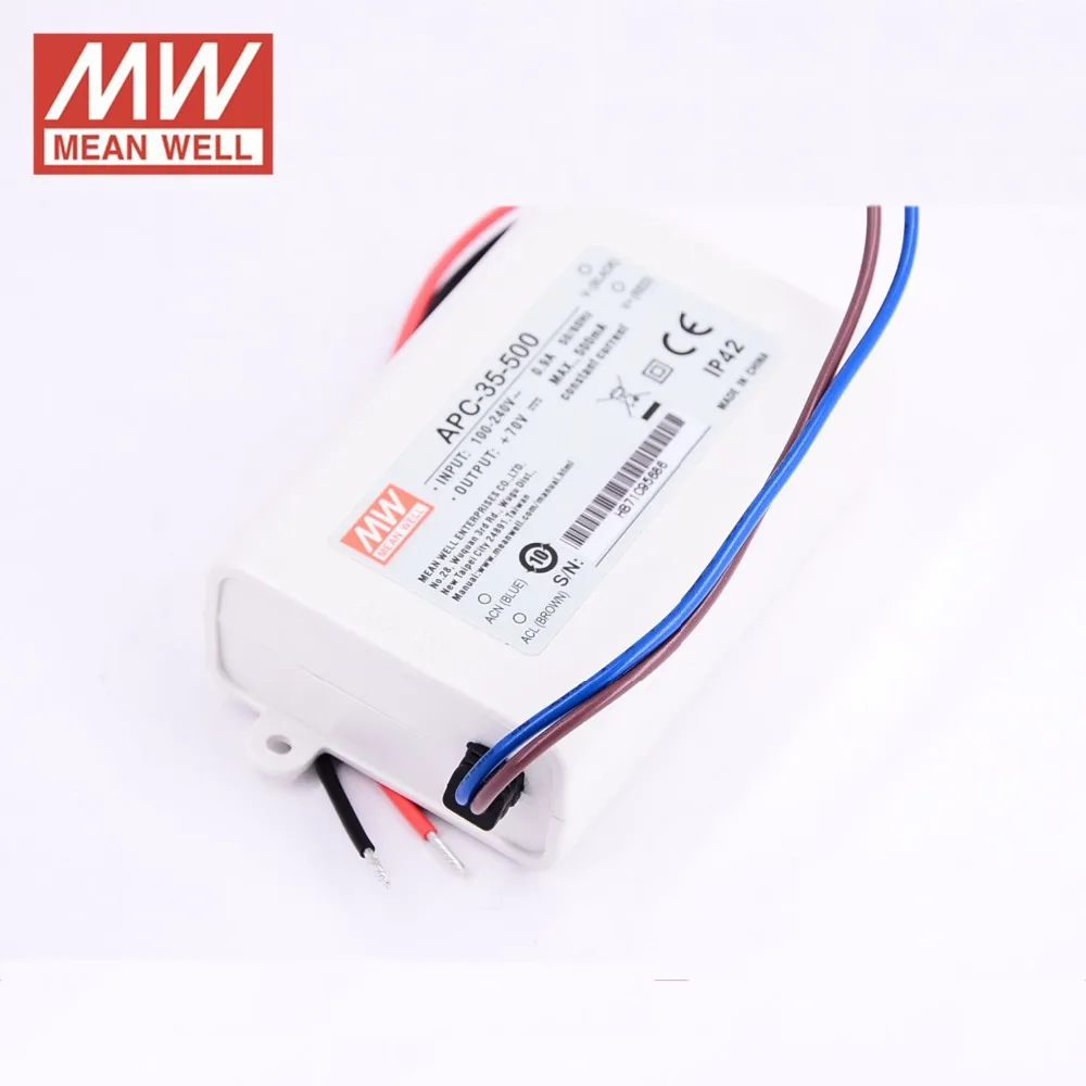 APC Meanwell APC-35-500 Driver LED 35W 25-70V 500mA courant constant 