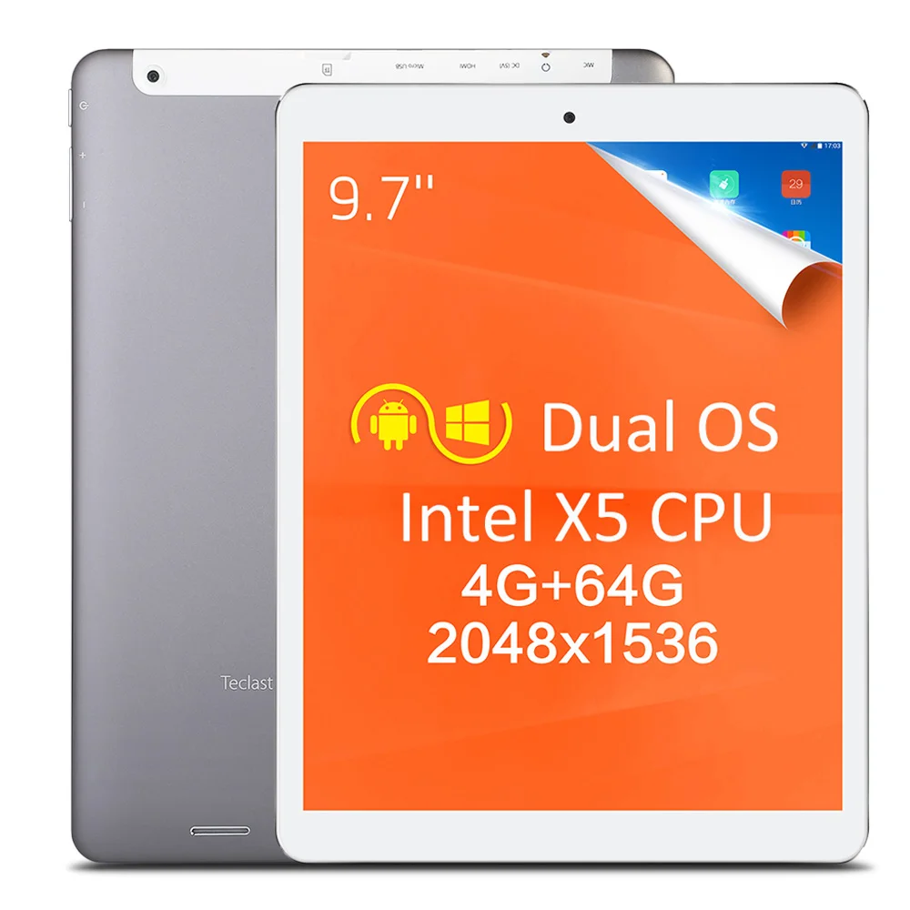 Teclast X98 Plus II Tablet PC 4 ГБ + 64 9 7 &quotWindows 10 Android 5 1 ips retina 2048*1536 двойной загрузки Intel Z8350 ядра
