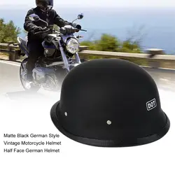 HotL/XL гальванический матовый немецкий стиль винтажный мотоциклетный Стальной шлем Прочный Половина лица немецкий шлем мотоциклетный шлем