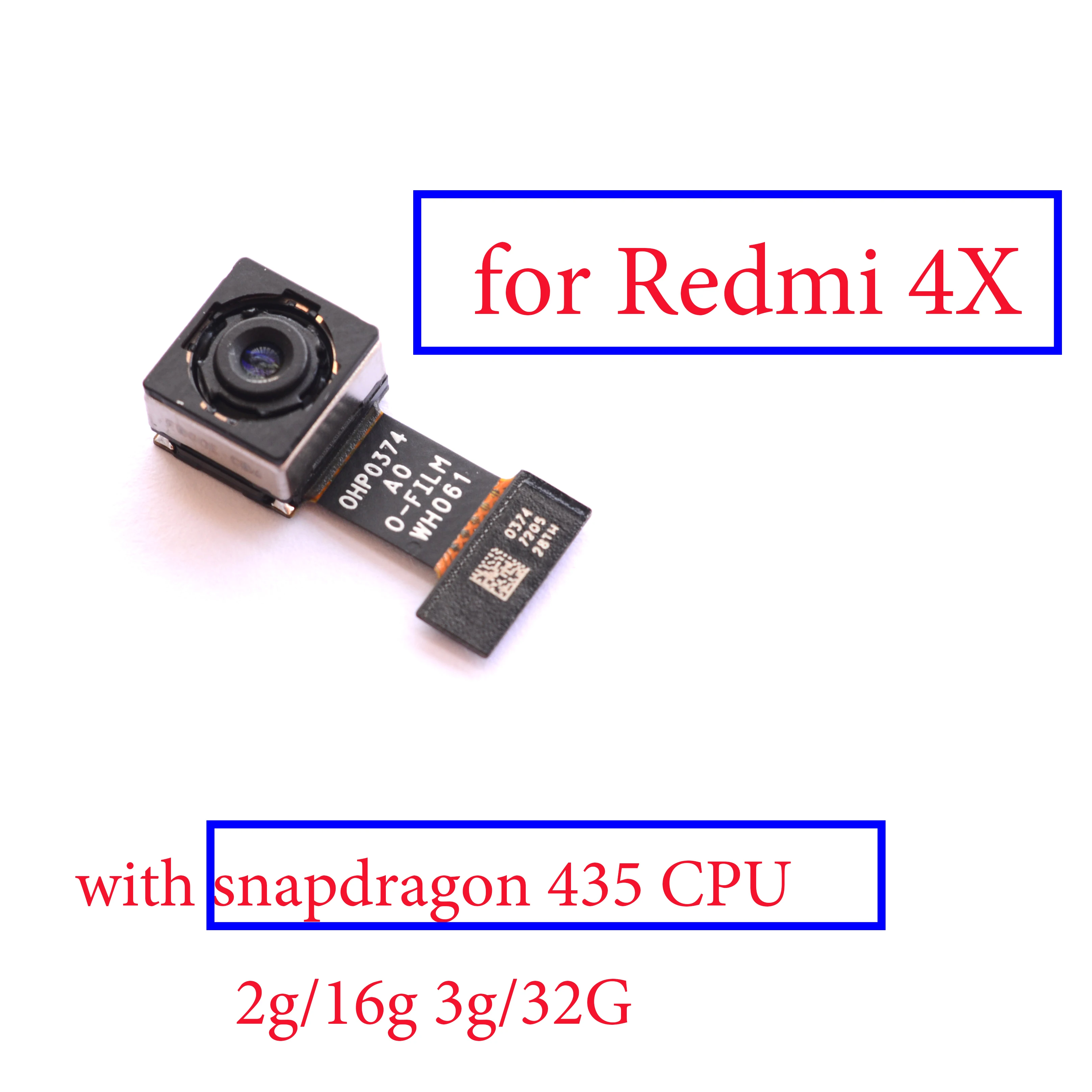 Оригинальная новая протестированная задняя камера гибкий кабель Модуль для Xiaomi Redmi 4 Pro Prime Redmi note 4 4X global/China/MTK