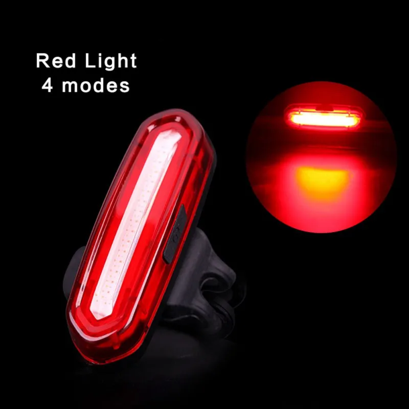 

LED Rear Light Bike Riding Proof Water LED Light USB Charging Rear Bike Mountain Bike Headlight Tail Light-Bicycle Light Lamp