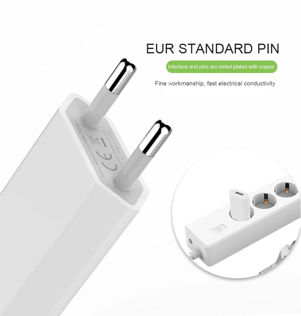 Travel Wall Charge Charger Power Adapter 5V 1A European EU Plug USB AC Charger For Apple iPhone 6 6S 7 Samsung S7 Mobile Phone (2)