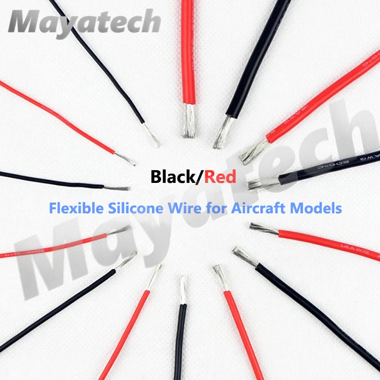 Силиконовый провод Mayatech 8 10 12 14 16 18 20 22 24 26 AWG сверхгибкий тестовый высокопрочный