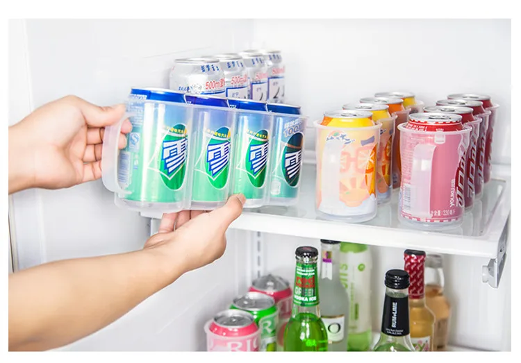 XUNZHE ящик для хранения холодильника кухонные принадлежности пиво кола банки для напитков экономии пространства банки 4 контейнер для салата инструменты для хранения