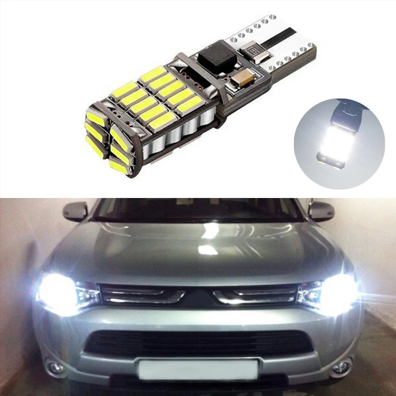 1X T10 W5W 4014smd светодиодный габаритный фонарь с линзой проектора для mitsubishi asx lancer 9 10 pajero outlander l200 colt galant