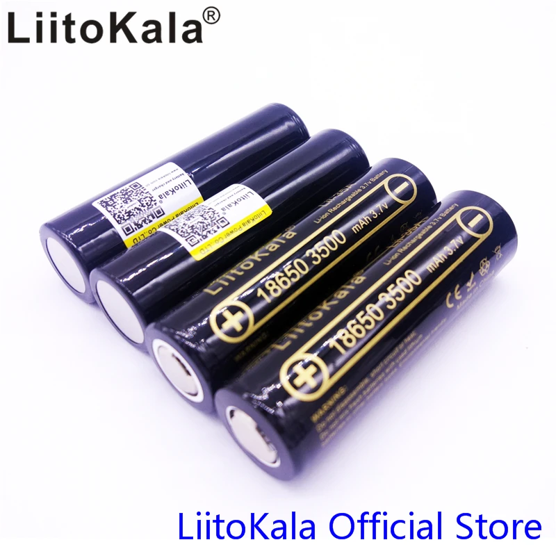 Оригинальные LiitoKala Lii-35A 3,7 V 3500mAh 10A разрядные перезаряжаемые батареи для 18650 батареи/БПЛА