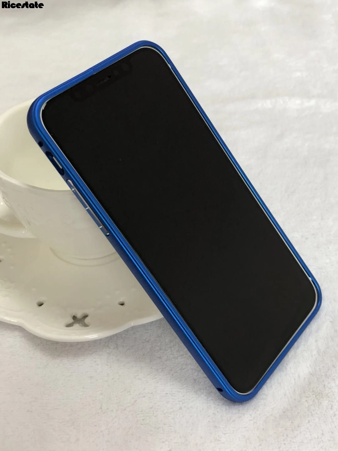 Металлический Ультратонкий чехол-рамка s для iphone X XS MAX XR, Роскошный Алюминиевый Чехол-Бампер для iphone 5, 5S, 6, 6 S, 7, 8 Plus, чехол-рамка - Цвет: Blue