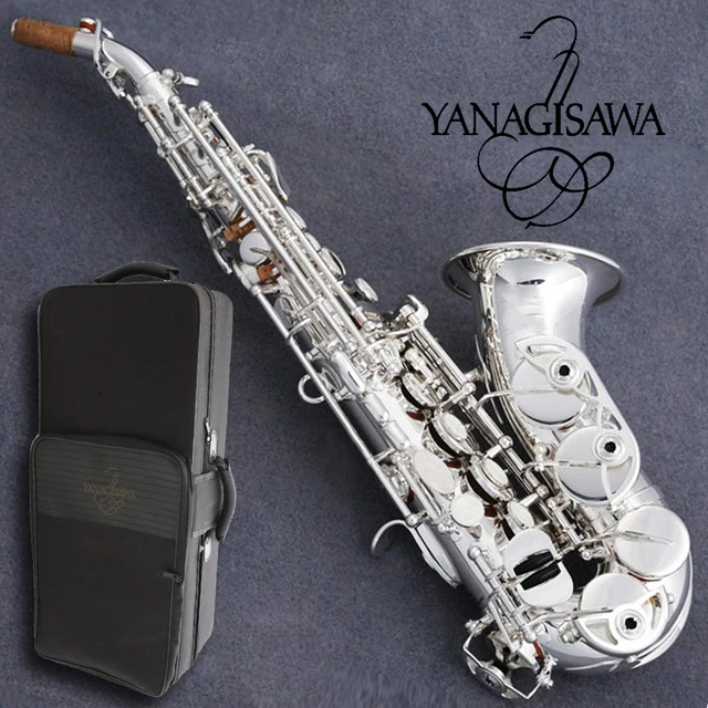 Buy Brand Curved Soprano Saxophone YANAGISAWA S 901 B flat silver Sax Soprano