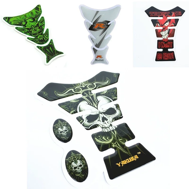

Motorcycle Parts Car Motorcycle Gas Fuel Tank Protection Sticker Decal Tank Pad Protector 5 Style Moto Fuel Tank Pad Stickers