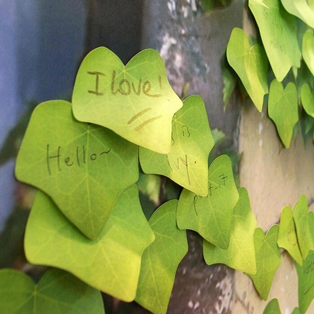 3PCS/Lot Cute Leaf Memo Pad Sticky DIY Kawaii Paper Sticker Pads Korean Stationery sticky notes Note