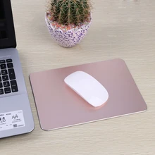 Алюминиевый сплав компьютерный коврик для мыши креативный двухсторонний офисный блокнот Металлический Коврик для мыши канцелярские принадлежности для офиса и обучения