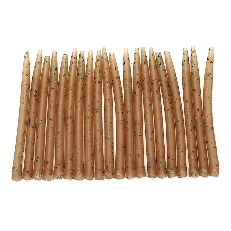 

20 Pcs Soft Anti Tangle Hook Sleeves Aligner Positioner Tubes Carp Fishing Rig Positioner Terminal Tackle Carp Fishing Accessory
