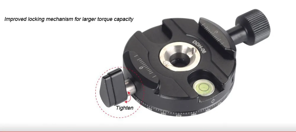 SUNWAYFOTO DDH-06 головка штатива быстроразъемный зажим для DSLR тренога быстрой установки зажим для крепления пластины с шариковым рычагом