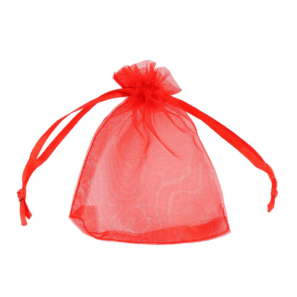 50 шт./компл. органза сумки Свадебная вечеринка украшения маленькие подарочные мешки для упаковки ювелирных изделий, подарки тюль ткань прозрачная органза мешок конфет