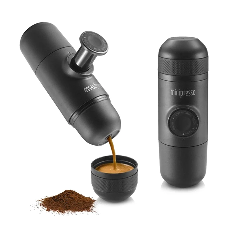 Outdoor Mini Coffee Maker Manual Capsule Coffee Machine Portable Concentrate Coffee Powder