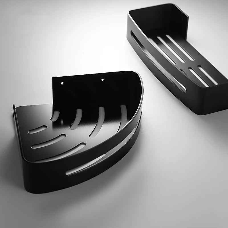 Space Aluminum Bathroom Shelves Black Bathroom Accessories Shower Corner Shelf Shampoo Storage Rack Bathroom Basket Holder Space Aluminum Bathroom Shelves Black Bathroom Accessories Shower Corner Shelf Shampoo Storage Rack Bathroom Basket Holder